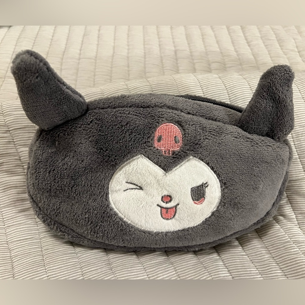 Sanrio Kuromi Plush Pouch & Kawaii Stationery Gift Set